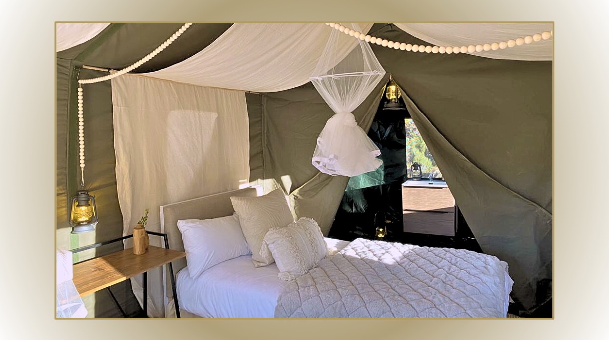 popup tented camp